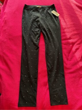 Michael Kors Women’s Black Leggings with Rhinestone Detail